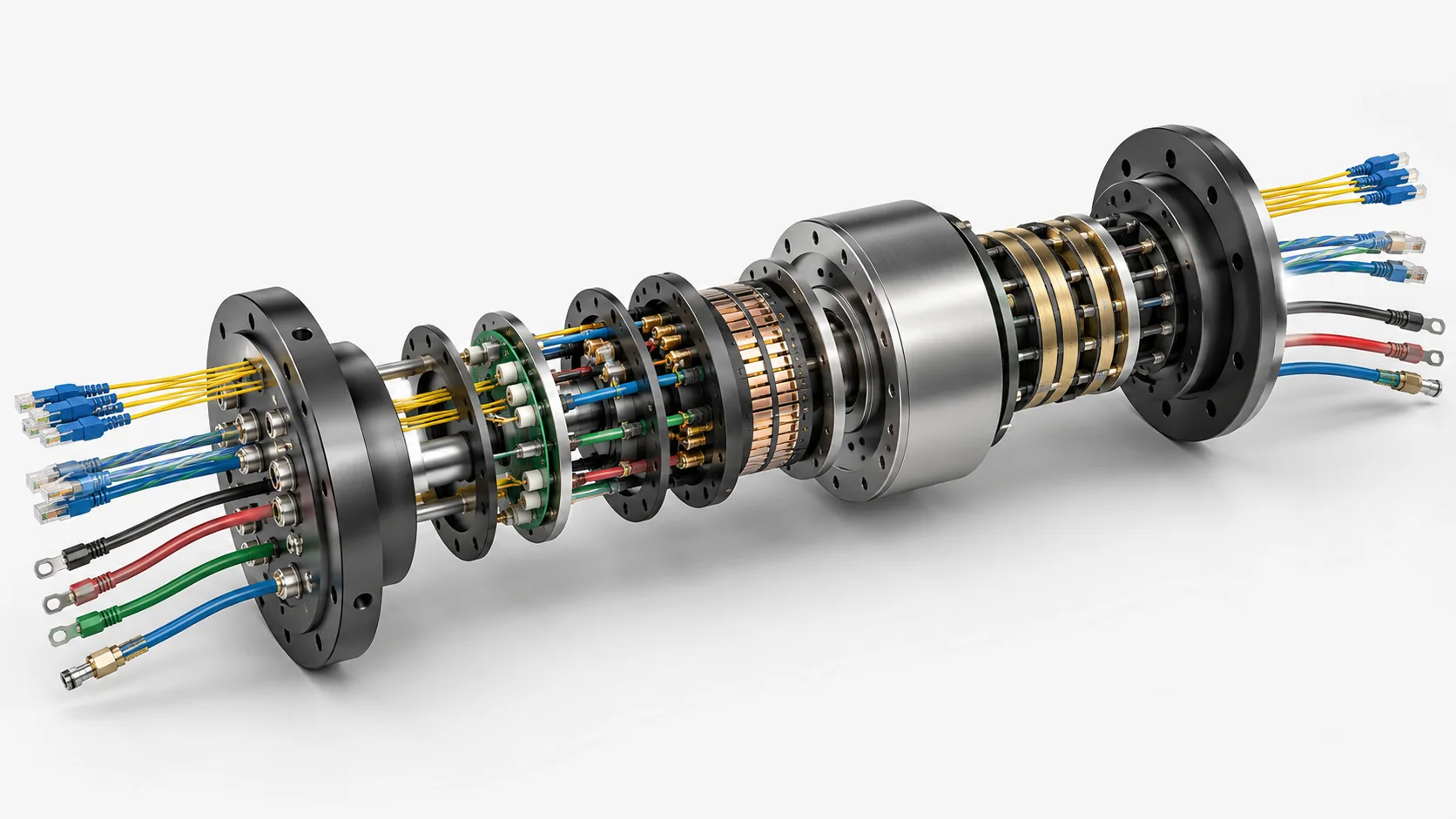 Hybrid slip ring channels Hybrid slip ring channels