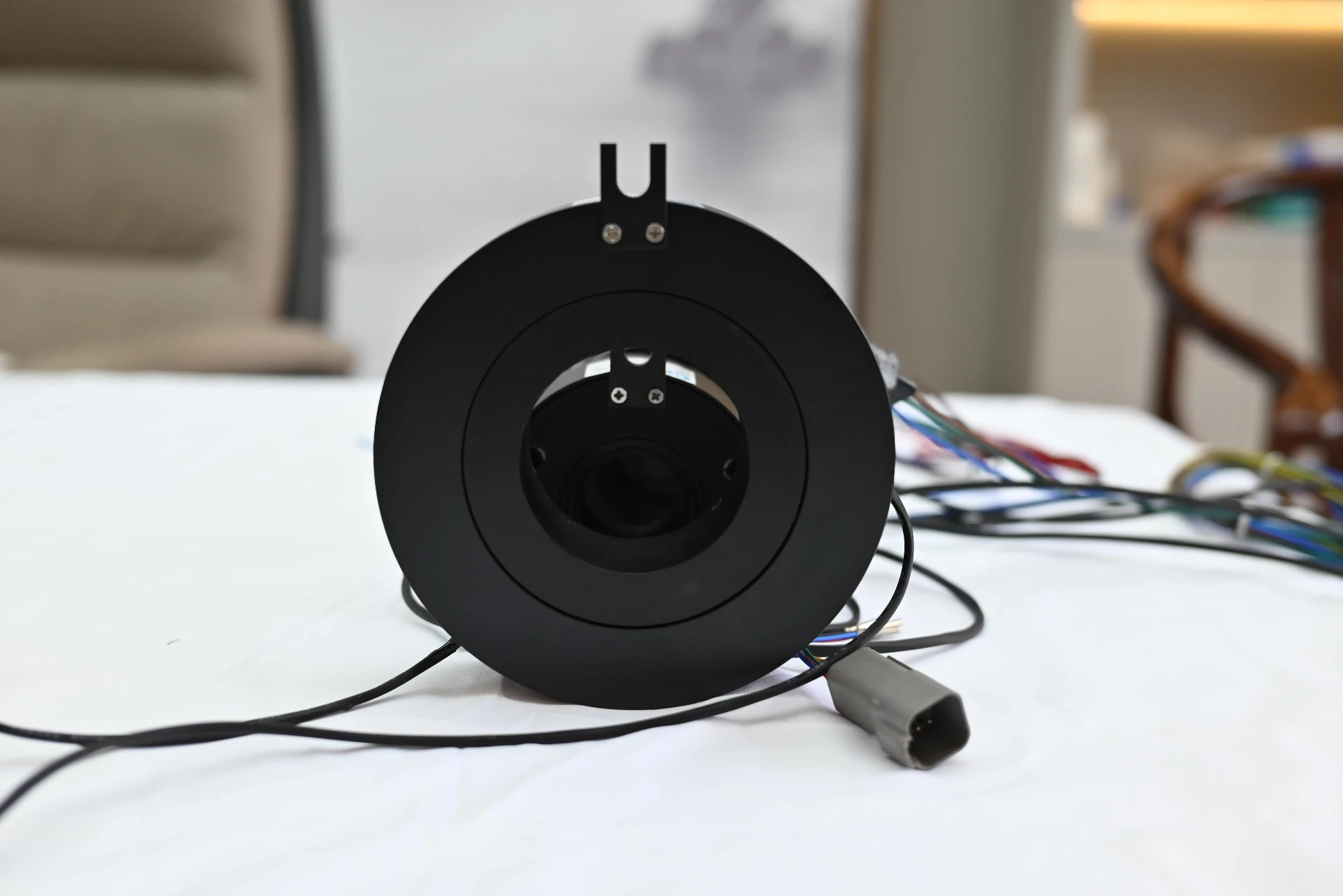 Real ByTune pancake slip ring showing a low-profile flat rotary architecture Real ByTune pancake slip ring showing a low-profile flat rotary architecture
